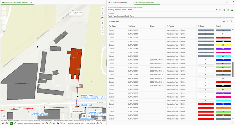 Reviewing existing connections in the Lio 1 release of 3-GIS | Web