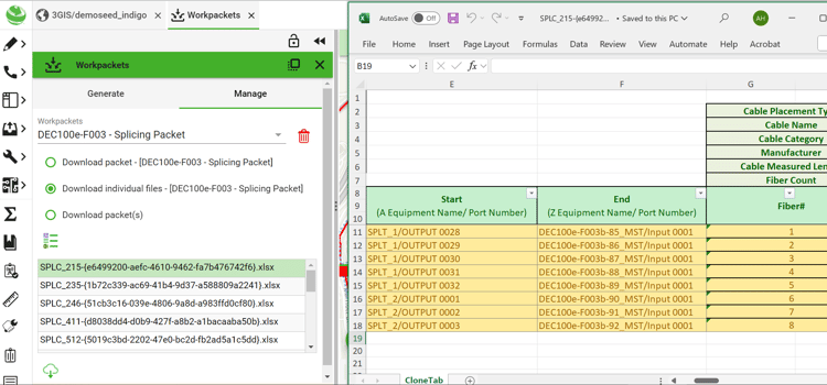 Utilising configurable work packets in 3-GIS | Web to select which reports to run on a specified area.