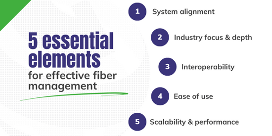 5 essential elements for effective fiber management