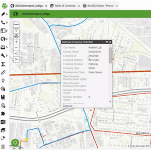 Collecting railroad crossing information for fiber planning
